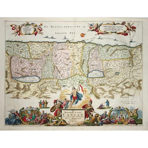 Old map image download for Het Beloofde Landt Canaan..