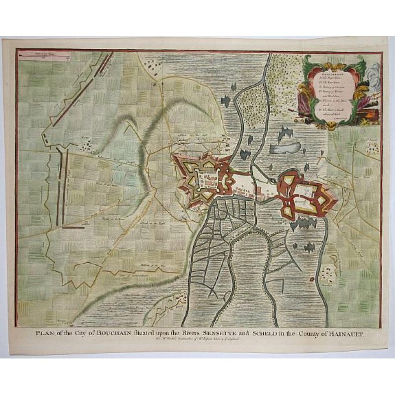 Plan of the city of Bouchain..
