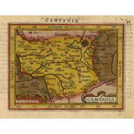 Old, Antique map image download for Campania.