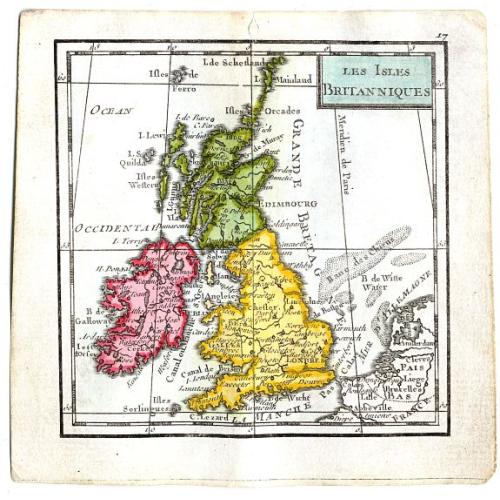 Old map image download for Les Isles Brittanniques