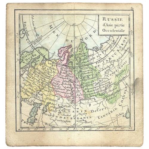 Old map image download for Russie d'Asie partie Occidentale