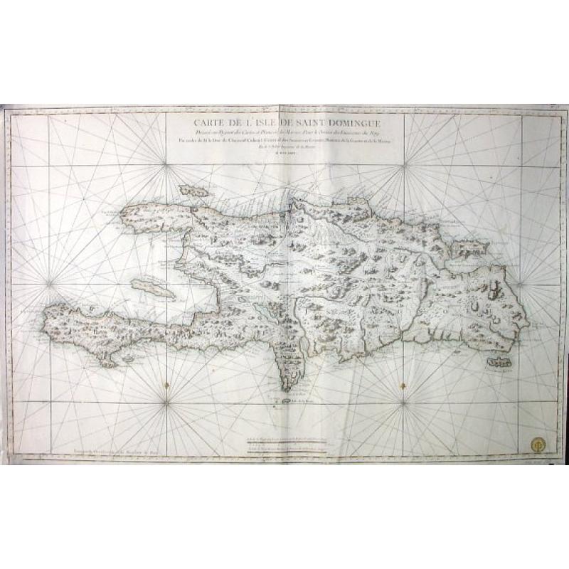 CARTE DE L'ISLE DE SAINT DOMINGUE...