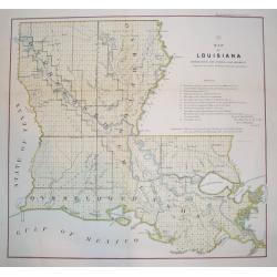 Map of Louisiana Representing the Several Land Districts