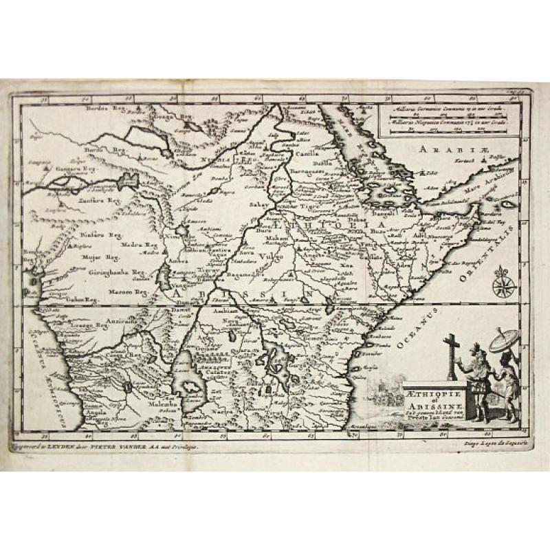 Aethiopie of Abissine. In 't gemeen 't Land van Preste Jan Genoemd.