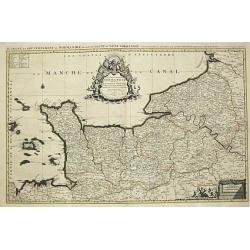 Le Duche et Gouvernement de Normandie divisee en Haute et Basse Normandie. Paris, 1695.