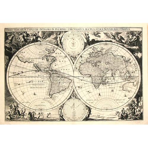 Old map image download for Orbis Terrarum Typus De Integro in Plurimis Emandatus, Auctus, Et Incunculis Illustratus.