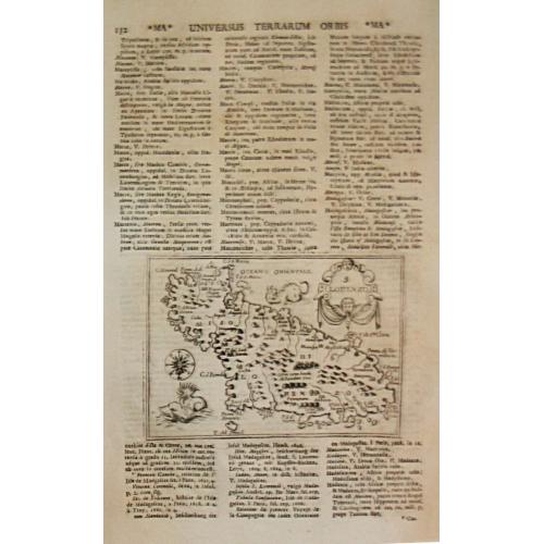Old map image download for [Lot of 7 map / prints of Madagascar] Parte de la Cote Orientale d' Afrique avec l' Isle de Madagascar et les Cartes particulières des Isles de France et de Bourbon.