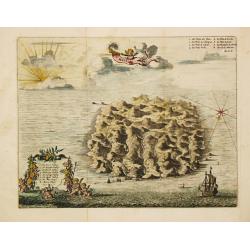 [Lot of 12 maps / views of the South Atlantic islands and St. Helena.]