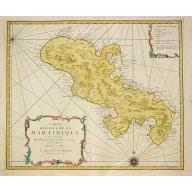 Old, Antique map image download for Carte de l\' Isle de la Martinique.