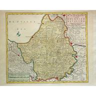 Old map image download for Nieuwe Kaart van't Kwartier de Veluwe. 1741.
