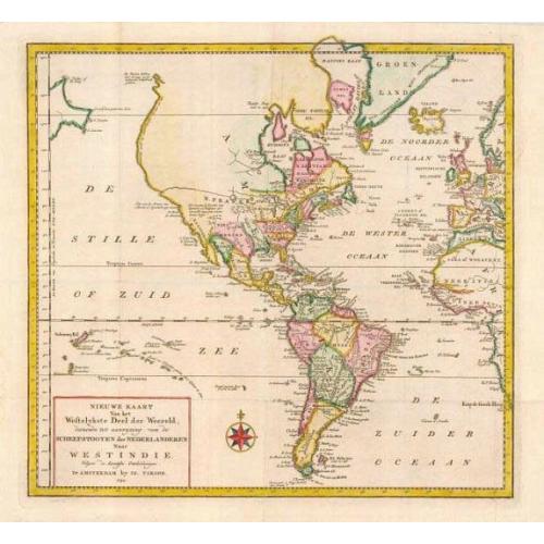 Old map image download for Nieuwe Kaart van het Westelykste Deel der Weereld.