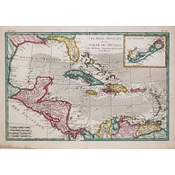 Les Isles Antiles et le Golfe du Méxique / Les Bermudes.