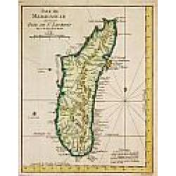 Isle de Madagascar autrement Isle de St. Laurent, 1747.