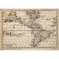Old map image download for Amerika of de Nieuwe Wereld.