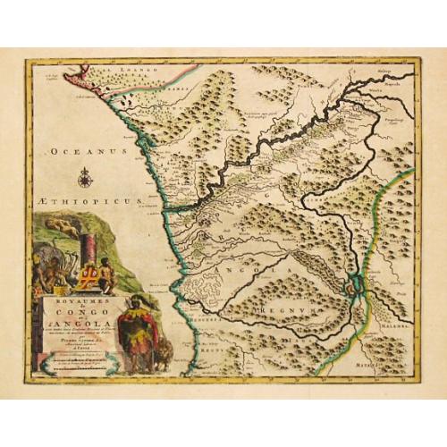 Old map image download for Royaumes de Congo et d'Angola.