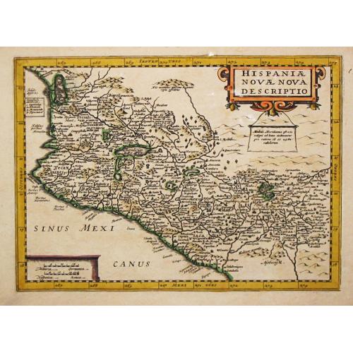 Old map image download for [Lot of 11 maps / views of Central America] Hispaniae Novae Nova Descriptio.