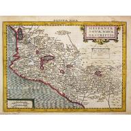 Old map image download for Hispaniae Novae Nova Descriptio.