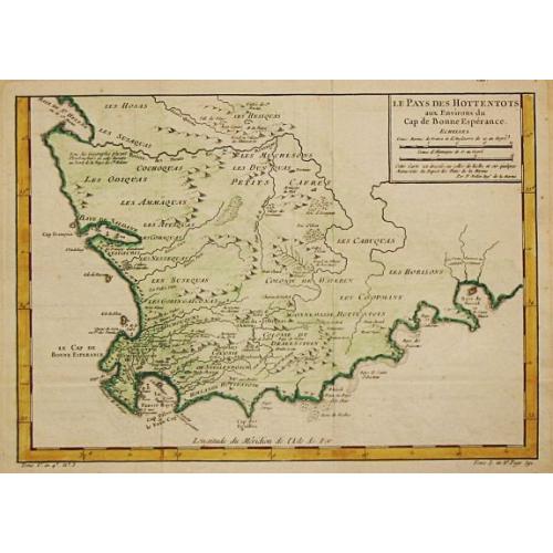 Old map image download for Le Pays des Hottentots.