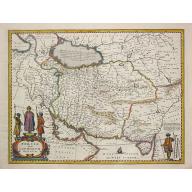 Old, Antique map image download for Persia Sive Sophorum Regnum. 