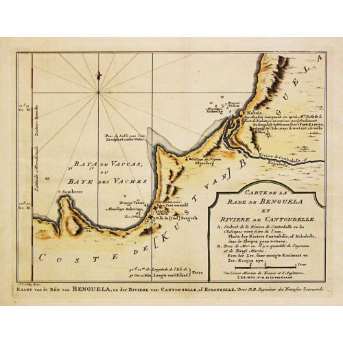 Rare, antique map of  Guineae Nova Descriptio.