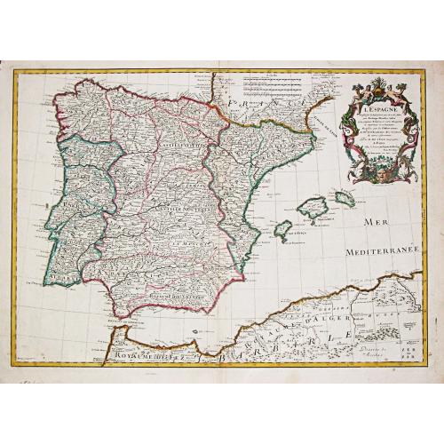 Old map image download for [Lot of 5 maps of the Iberian peninsula / Belearics]