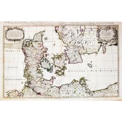 [a lot of 14 maps prints of Denmark /  Scandinavia]  Le Royaume de / Danemark / subdicise en ses principales provences.