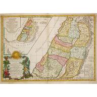Old map image download for CARTE DE LA TERRE DES HEBREUX ou ISRAELITES / LA MONARCHIE DES HEBREUX SOUS SALOMON.
