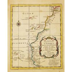 [Lot of 5 maps and charts of island in the South Atlantic]  Nieuwe Pascaert van de Kuste van Maroca en  Zanhaga..van C. Cantin tot C.Bajador....'t I.Lancerota en 't I.Forteventura.