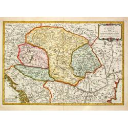 Le Royaume de Hongrie Divisé en Haute et Basse Hongrie Transylvanie Esclavonie et Croatie.