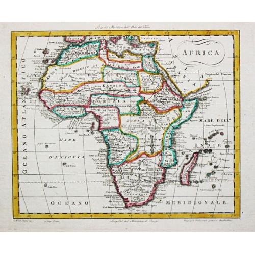 Old map image download for Africa.