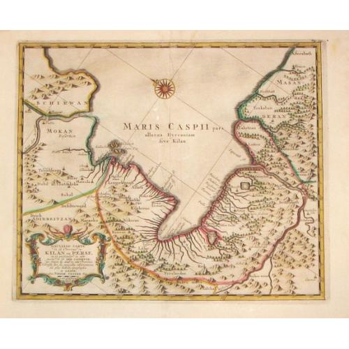 Old map image download for Nouvelle Carte de la province de Kilian en Perse.