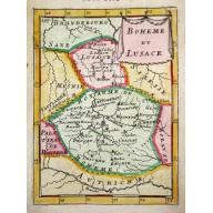 Old, Antique map image download for Boheme et Lusace.