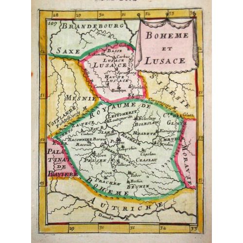 Old map image download for Boheme et Lusace.