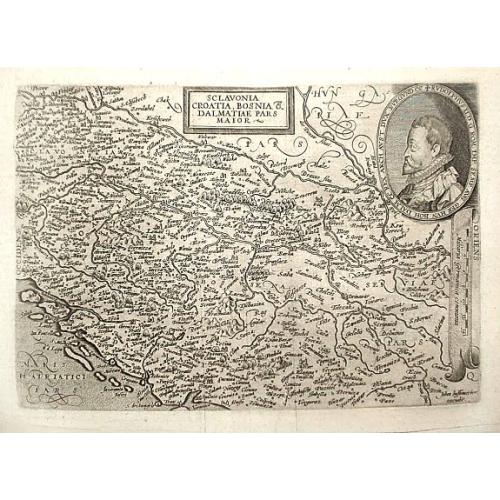 Old map image download for Sclavonia Croatia, Bosnia & Dalmatiae Pars Maior.