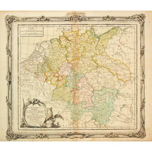 Old map image download for L'Allemagne, Plus 2 other maps of the area.