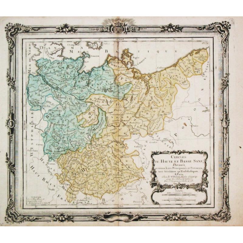 [ Lot of 11 maps of northern Germany]