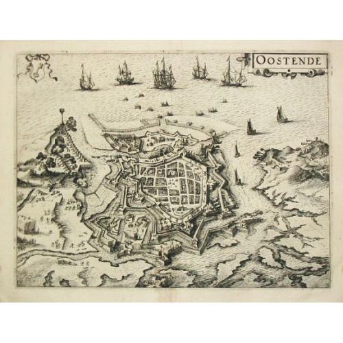 Old map image download for Oostende.