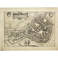 Old, Antique map image download for Berge op Zoom.
