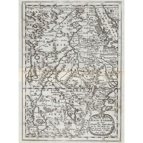 Old map image download for Partie de la Haute Aethiopie ...