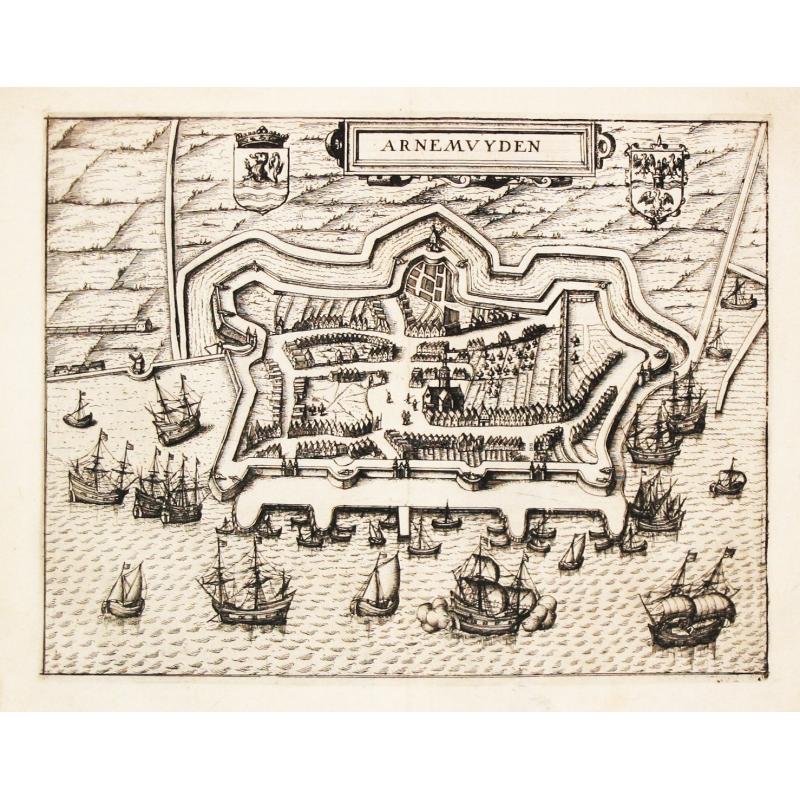 [Lot of 10 maps/plans] Hollandia Comitatus.