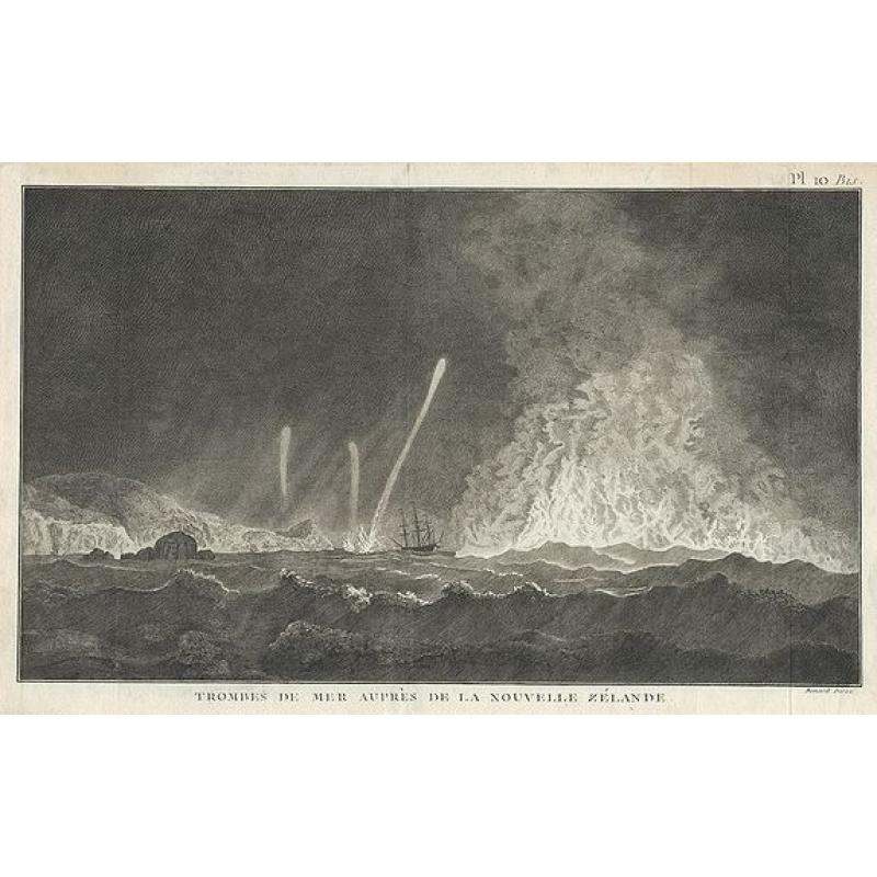 Trombes de mer auprès de la Nouvelle Zélande.