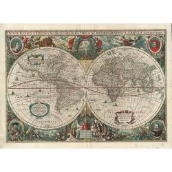 Nova Totius Terrarum Orbis Geographica ac Hydrographica Tabula.