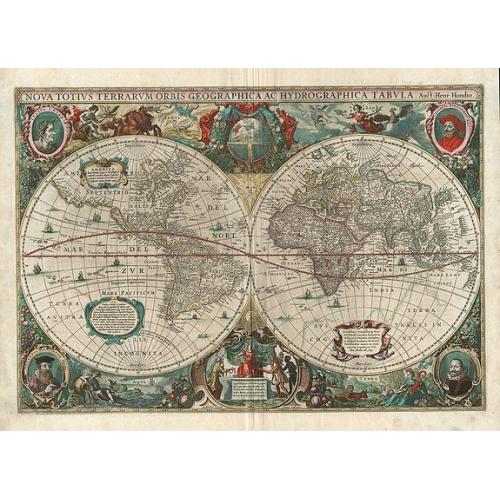Old map image download for Nova Totius Terrarum Orbis Geographica ac Hydrographica Tabula.