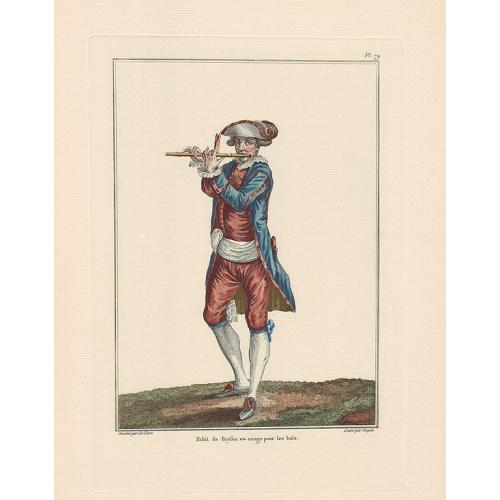 Old map image download for Pl. 79. - Habit de paysan pour le bal.