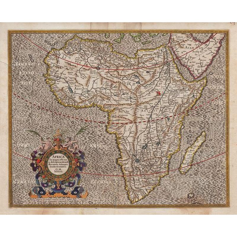 Africa Ex magna orbis terre descriptione Gerardi Mercatoris ...