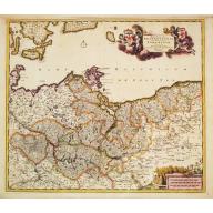 Old, Antique map image download for Marchionatus Brandenburgi et Ducatus Pomeraniae Tabula.