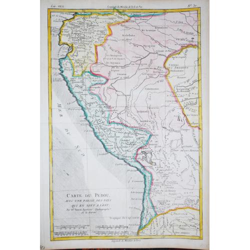Old map image download for [Lot of 8 maps] Kaart van Peru, Met een gedeelte van de Landen ten oosten gelegen.