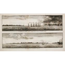 [Lot of 12 maps / views of the South Atlantic islands and St. Helena.]