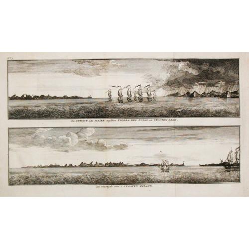 Rare, antique map of  [Lot of 12 maps / views of the South Atlantic islands and St. Helena.]