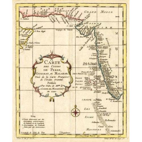 Old map image download for [ Lot of 12 maps / views off India / Sri Lanka] Malabar.